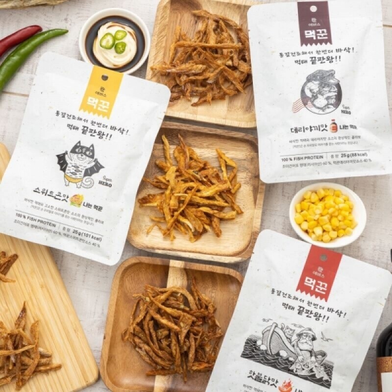 에버스몰,나는 먹꾼 25g 골라담기 30개입 (핫불닭맛, 스위트콘맛, 데리야끼맛)